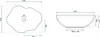 Lavabo Da Appoggio Rea Pearl  White Gold Anteprima dell’immagine prodotto 6
