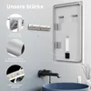 HOKO Badspiegel 70x100cm mit Rahmen+Touch Schalter+Licht Produktbild-Vorschau 6