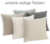 Lumali Dekokissen Beige 40x40 cm  , Kissenbezug aus Produktbild-Vorschau 6