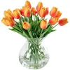 MODFU 10x PolyurethanTulpen Orange, Realistische Produktbild-Vorschau 1