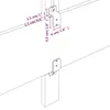 vidaXL Kopfteil mit Ohren Dunkelgrau 183x23x78/88 cm Stoff Produktbild-Vorschau 8