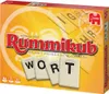 The image shows the front of the Rummikub Wort board game box, with game tiles visible. Náhľad obrázku produktu