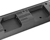 A close-up view of the back of a black soundbar, showing ports and ventilation. Náhled obrázku produktu