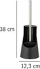 WENKO WC Garnitur Toiletten Bürsten Klo Halter Ares Schwarz Produktbild-Vorschau 10