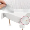 Tischdecke Wachstuch Premium Gestreift Weiß Robust Produktbild-Vorschau 3
