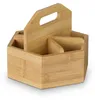Relaxdays Stiftehalter, Bambus, drehbarer Schreibtisch Produktbild-Vorschau 11