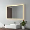 Lustro łazienkowe EMKE LED z ciepłym białym oświetleniem Podgląd zdjęcia produktu 1