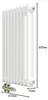 AICA Traditioneller Heizkörper 600 x 425 mm Gusseisenstil 2 Produktbild-Vorschau 2
