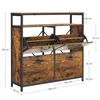 A vintage-style shoe cabinet with multiple compartments and drawers, shown with dimensions indicated by measurement lines and text. Náhled obrázku produktu
