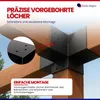 GeZu Impex Pfostenecke 4 Balken 81 x 81 mm Schwarz Produktbild-Vorschau 5
