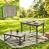 Aluminium Campingtisch in Holz Optik höhenverstellbar - 60 Produktbild-Vorschau 7