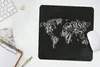 MuchoWow® Mauspad Mousepad Weltkarte - Schwarz - Weiß - Produktbild-Vorschau 5