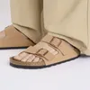 Birkenstock klapki kolor brązowy dla kobiet 1025046 Podgląd zdjęcia produktu 3