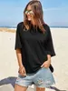 Locker sitzendes Damen-T-Shirt, kurze Ärmel, Produktbild-Vorschau 2