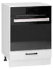 Küchenunterschrank 60 cm - Weiß glänzend - Einbauschrank Produktbild-Vorschau 1