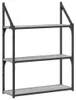 vidaXL Nástenná polica 3 priehradky Grey Sonoma 60x21x78,5 Náhľad obrázku produktu 1