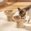 gamelle 2 pièces en faïence, surélevée pour animaux Voir les images du produit 1