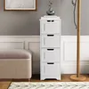 KOMFOTTEU Mobile da bagno con 4 cassetti, mobile da nicchia Anteprima dell’immagine prodotto 6