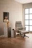 London fauteuil recliner met voetenbank bouclé beige. Productafbeelding-voorbeeld 7