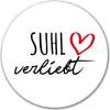 Huuraa Aufkleber Suhl verliebt 10cm rund Sticker Produktbild-Vorschau 1