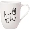 Villeroy & Boch Statement Becher mit Henkel "La vie est Produktbild-Vorschau 1