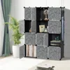 Clanmacy DIY Armoire à vêtements Système d'étagères à Voir les images du produit 9
