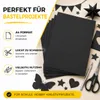 100 feuilles de papier cartonné noir, format DIN A4, 220 Voir les images du produit 6
