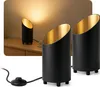 SSC-LUXon AUREVA 2er Set Bodenlampe Innen schwarz gold – Produktbild-Vorschau 1