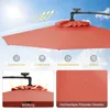 COSTWAY ombrellone φ300cm, ombrellone a sbalzo con 32 LED Anteprima dell’immagine prodotto 5