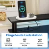 COSTWAY Eckschreibtisch mit Ladestation, dreieckiger Produktbild-Vorschau 4