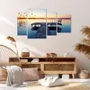 Bild auf Leinwand - Leinwandbild - See Brücke - 120x70cm - Produktbild-Vorschau 7