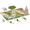 A tabletop board game with a castle, game board, cards, and tokens. Podgląd zdjęcia produktu