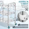 VEVOR Labor-Rollwagen, Rollwagen aus Edelstahl mit 3 Produktbild-Vorschau 6