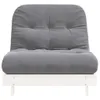 vidaXL Futon Schlafsofa mit Matratze Weiß 90x206x11 Produktbild-Vorschau 4