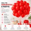 50x palloncini palloncini aria, elio rosso decorazione di Anteprima dell’immagine prodotto 3