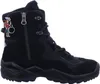 A black Lowa hiking boot with a small charm attached to the zipper. Anteprima dell’immagine prodotto