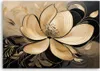 Leinwandbild Blumenblätter Glamour 90x60 Feeby Beige bild Produktbild-Vorschau 3