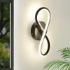 ZMH Wandleuchte Innen LED Wandlampe Schwarz Wand Lampe für Produktbild-Vorschau 1