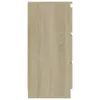 vidaXL Credenza rovere Sonoma 60x35x76 cm materiale a base Anteprima dell’immagine prodotto 5