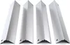 Four silver-colored grill burner covers arranged diagonally on a white background. Produktbild-Vorschau
