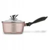 A rose gold saucepan with a glass lid and a black handle, set against a white background. Náhled obrázku produktu