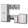 Drehtürenschrank JONAS 06 – Kinderschrank 80 cm Grau/Weiß Produktbild-Vorschau 6