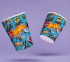 Becher Hot Wheels 250ml, 8er-Pack Pappbecher mit Auto-Motiv Produktbild-Vorschau 3