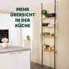 bremermann Teleskop-Wandregal mit 4 Ablageböden, schwarz Produktbild-Vorschau 5