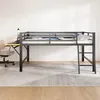 Hochbett mit Schreibtisch und LED-Beleuchtung, 140x200 cm, Produktbild-Vorschau 2