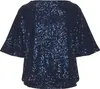 LASCANA Paillettenshirt dunkelblau Größe 44/46 Produktbild-Vorschau 2