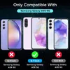 A marketing image showing three Samsung Galaxy phones with compatibility information. Produktbild-Vorschau