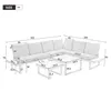 Flieks Gartenlounge-Set 6 Teilig, Balkonmöbelset mit 2 Produktbild-Vorschau 4