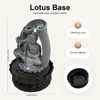 Fontána Harz Buddha, LED osvetlenie, tichá prevádzka, sivá Náhľad obrázku produktu 3