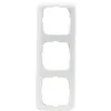 A white, three-gang switch plate frame is shown against a white background. Anteprima dell’immagine prodotto